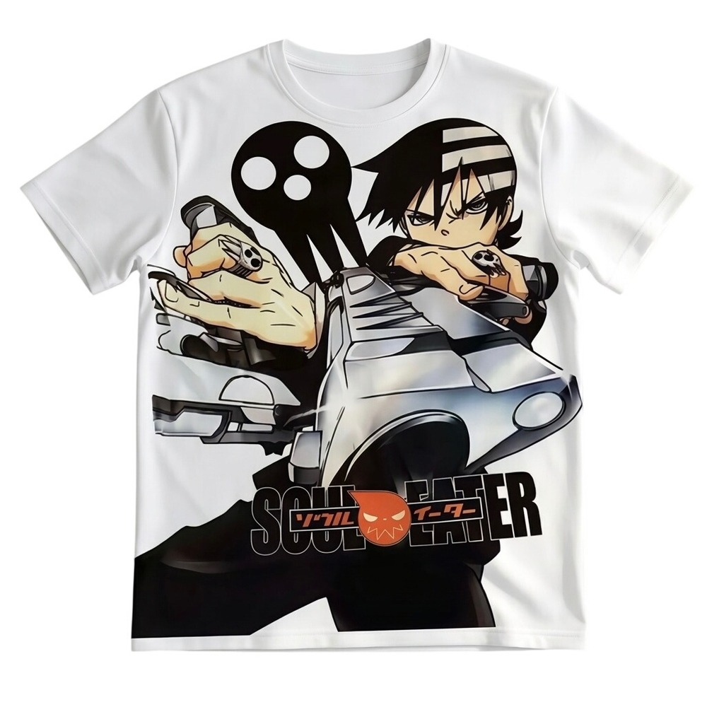 U&B1039- Soul Eater Death the Kid Anime Graphic Crop Top